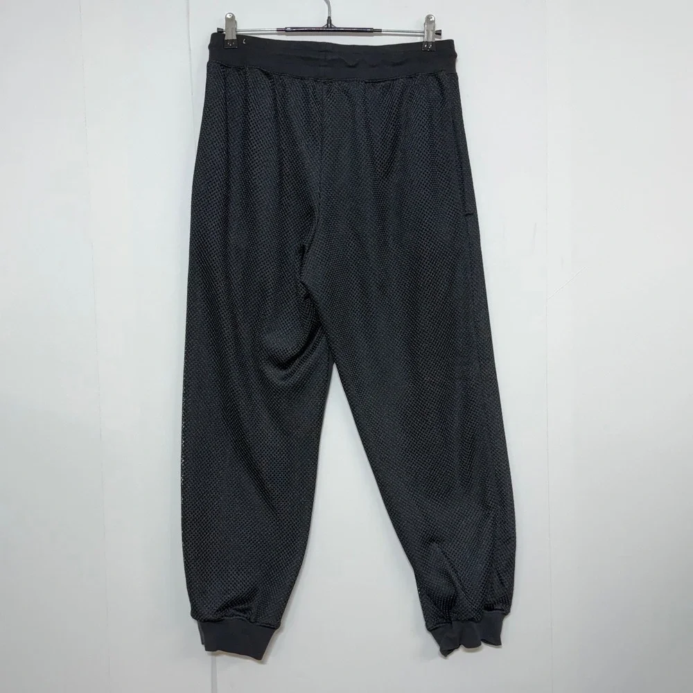 Nike Joggers Womens Medium 30X28 Black Fleece Sportswear Icon Clash Mesh Pants